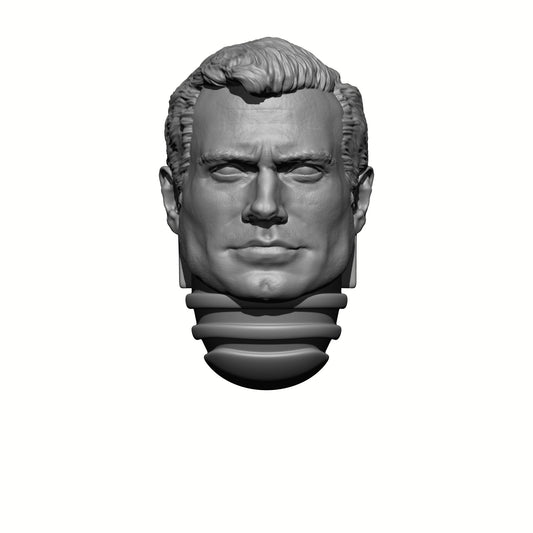 Custom Henry Cavill Space Marine Head for 28mm Scale Loyalist Marine Miniatures Proxy Battle Brother