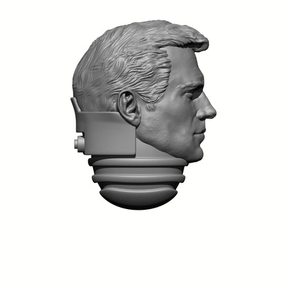 Custom Henry Cavill Space Marine Head for 28mm Scale Loyalist Marine Miniatures Proxy Battle Brother