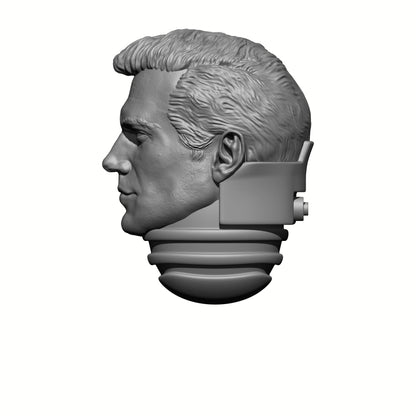 Custom Henry Cavill Space Marine Head for 28mm Scale Loyalist Marine Miniatures Proxy Battle Brother