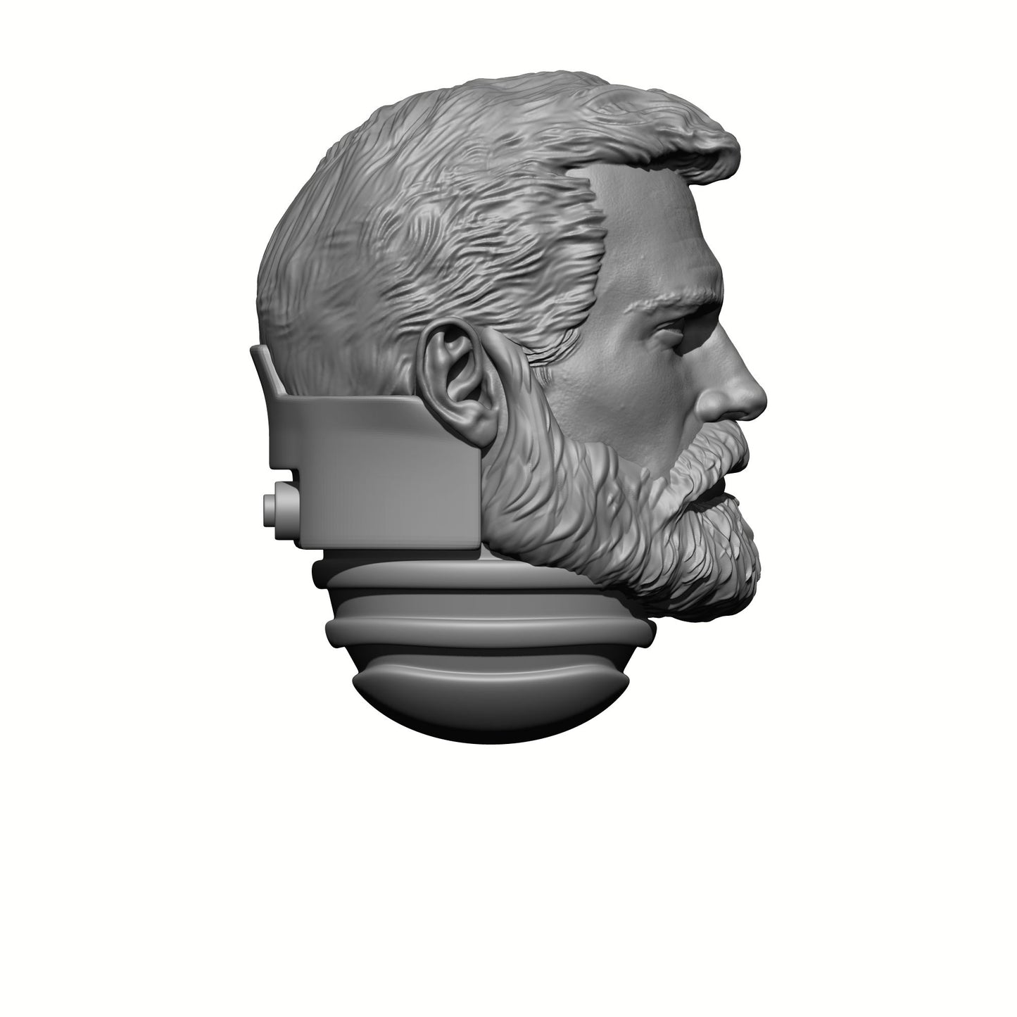 Custom Henry Cavill Space Marine w Beard Battle Brother Head Sculpt for 28mm Scale Loyalist Marine Miniatures Baylan Skoll Proxy
