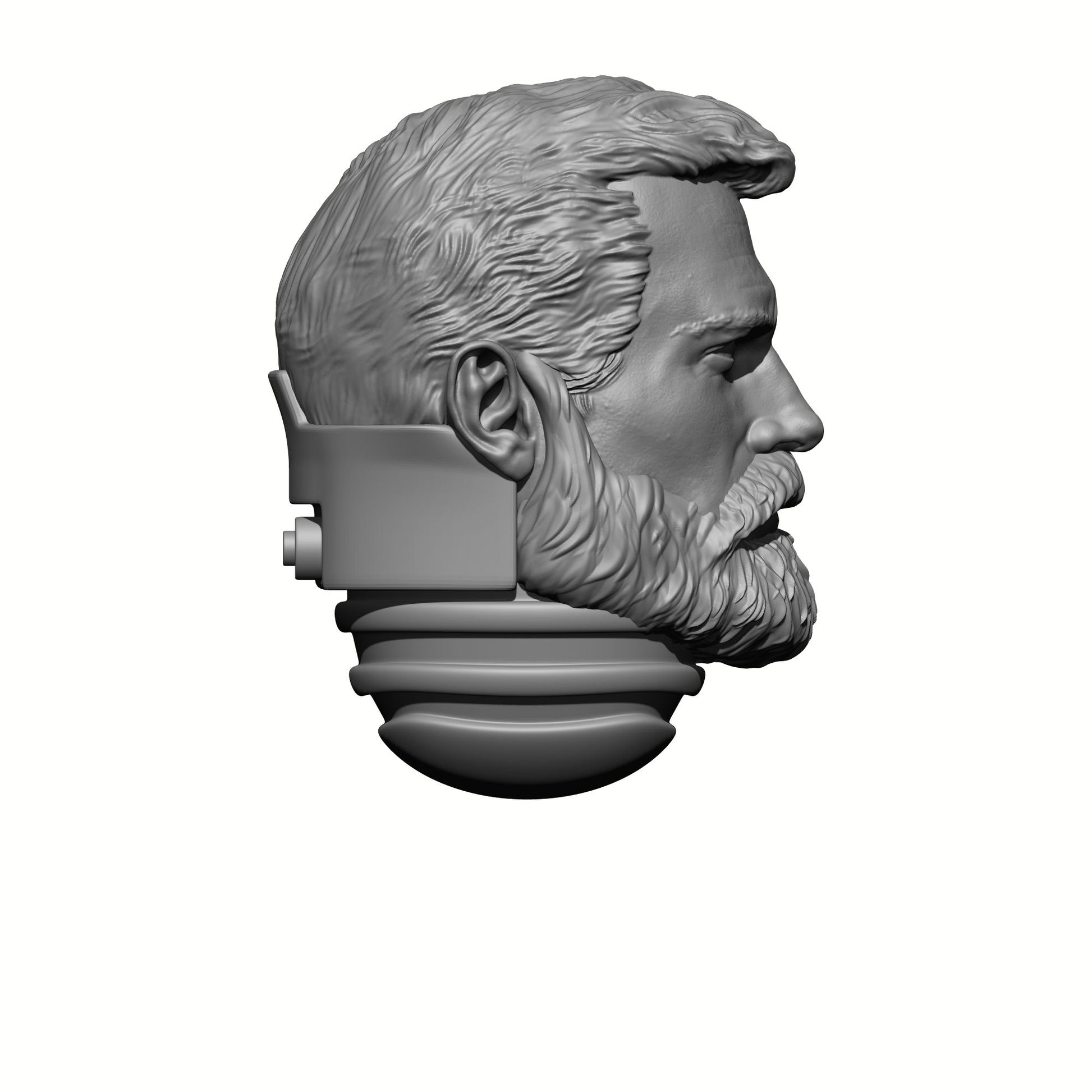 Custom Henry Cavill Space Marine w Beard Battle Brother Head Sculpt for 28mm Scale Loyalist Marine Miniatures Baylan Skoll Proxy
