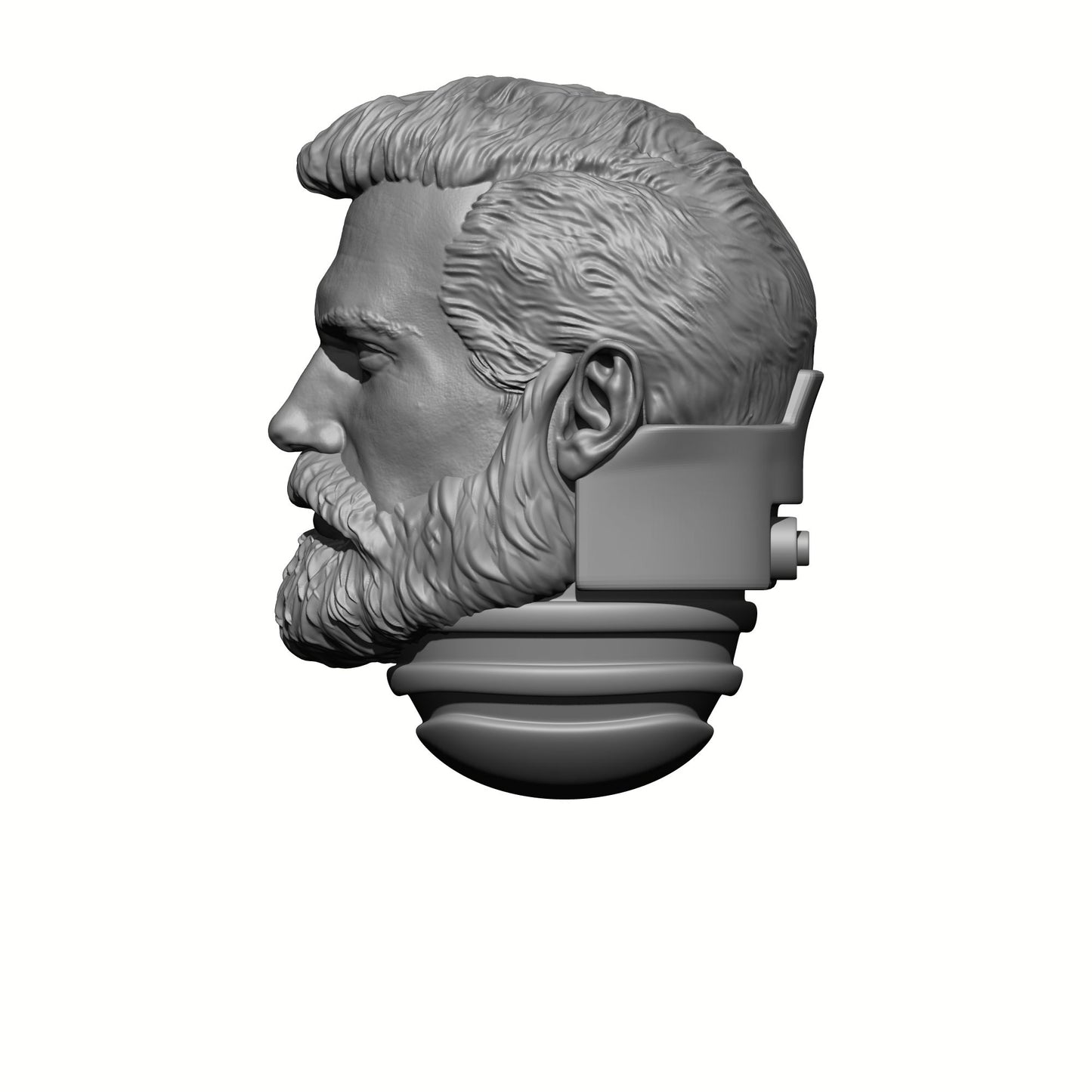 Custom Henry Cavill Space Marine w Beard Battle Brother Head Sculpt for 28mm Scale Loyalist Marine Miniatures Baylan Skoll Proxy