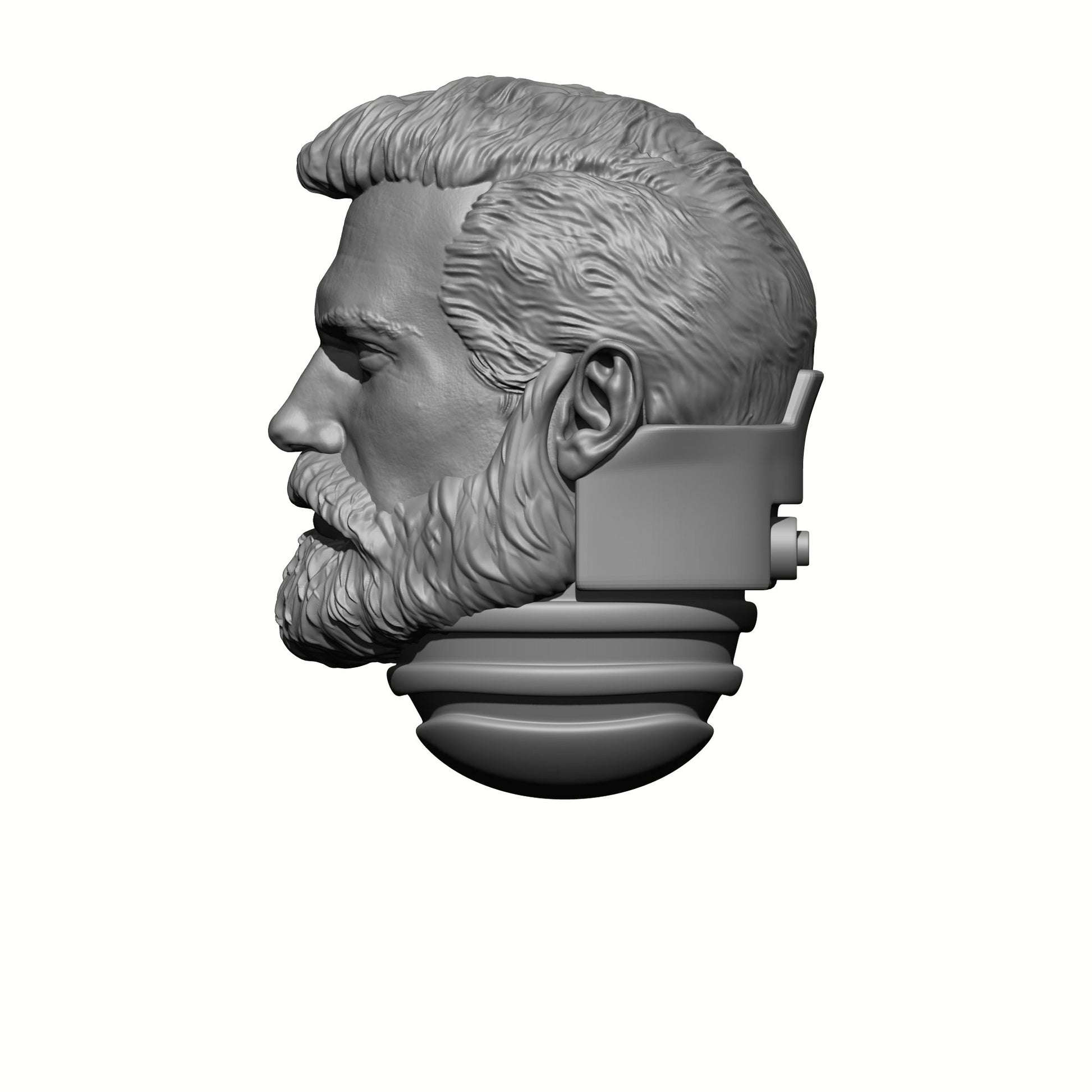 Custom Henry Cavill Space Marine w Beard Battle Brother Head Sculpt for 28mm Scale Loyalist Marine Miniatures Baylan Skoll Proxy