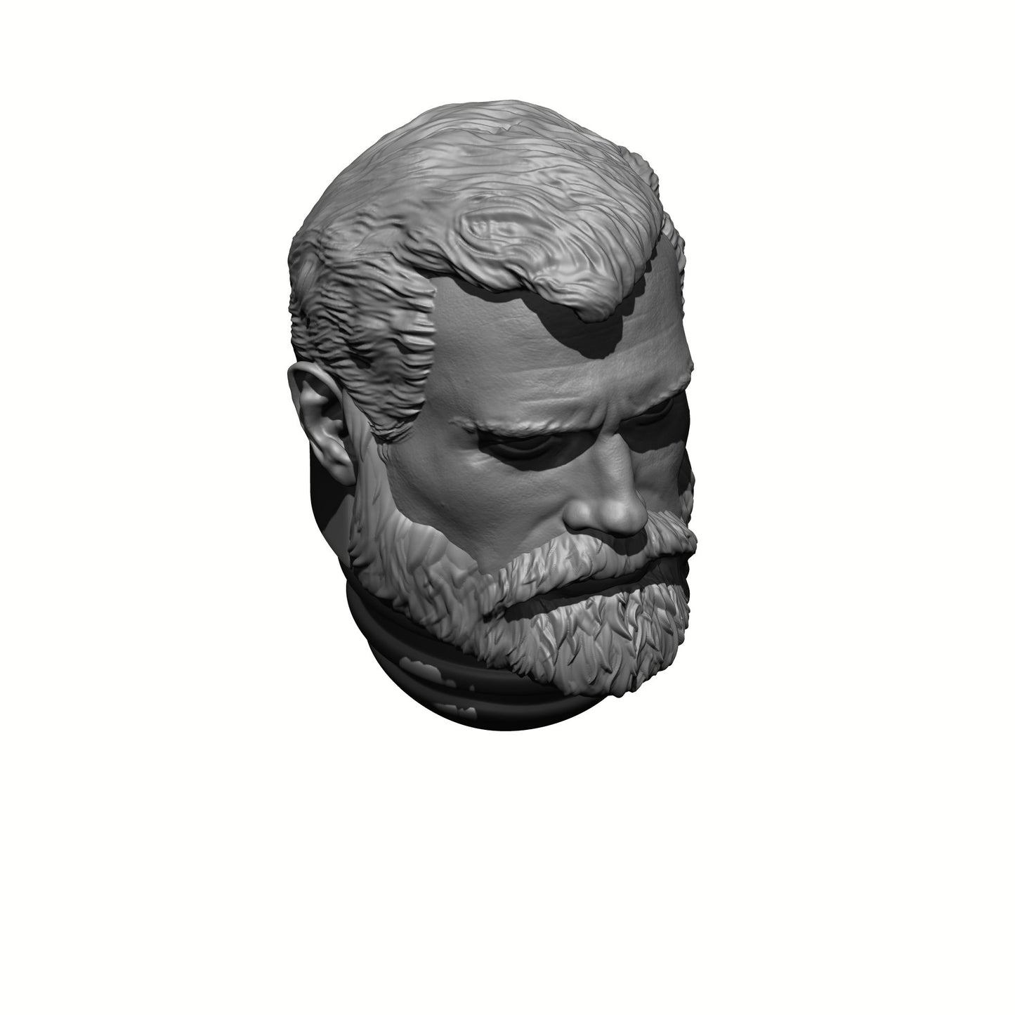 Custom Henry Cavill Space Marine w Beard Battle Brother Head Sculpt for 28mm Scale Loyalist Marine Miniatures Baylan Skoll Proxy