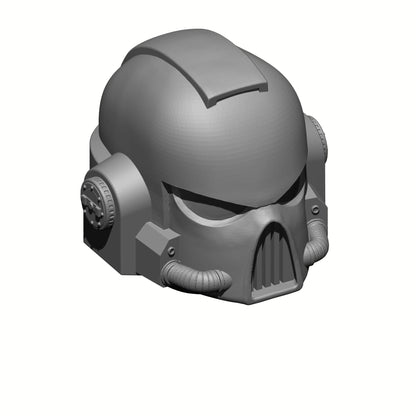 Retributors Chapter MKVI Helmet for 28mm Scale Marines Miniatures