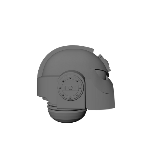Space Marine MKVII Helmet with Cross for 28mm Scale Loyalist Marine Miniatures Proxy
