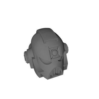 Space Marine MKVII Helmet with Cross for 28mm Scale Loyalist Marine Miniatures Proxy
