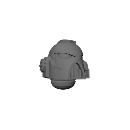 Space Marine MKVII Helmet for 28mm Scale Loyalist Marine Miniatures Proxy