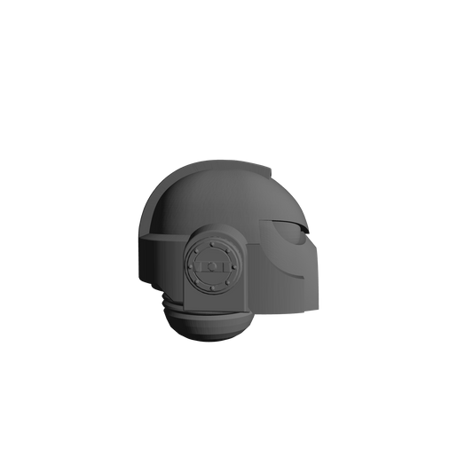 Space Marine MKVII Helmet for 28mm Scale Loyalist Marine Miniatures Proxy