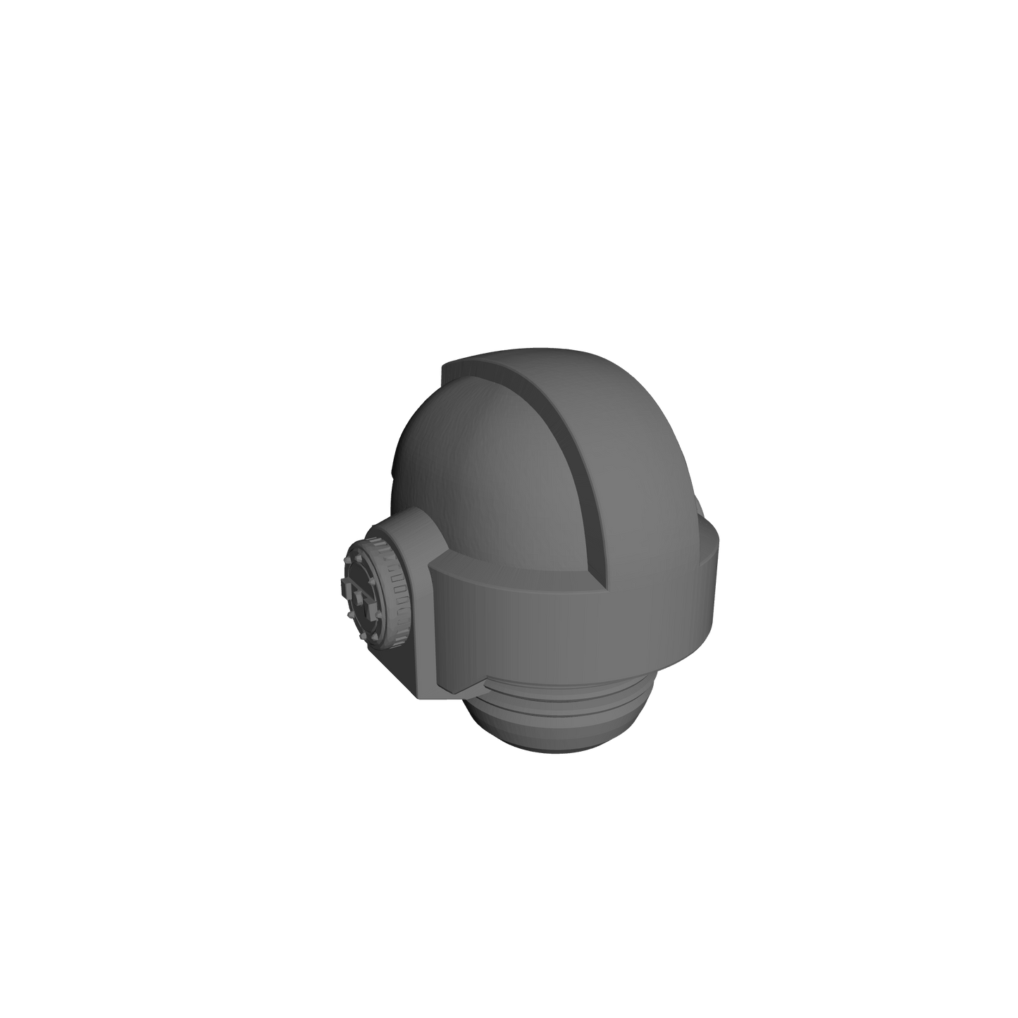 Space Marine MKVII Helmet for 28mm Scale Loyalist Marine Miniatures Proxy