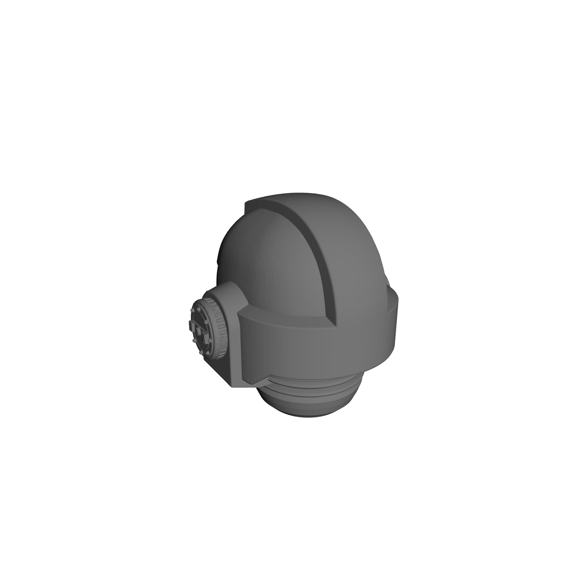 Space Marine MKVII Helmet for 28mm Scale Loyalist Marine Miniatures Proxy