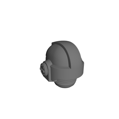 Space Marine MKVII Helmet for 28mm Scale Loyalist Marine Miniatures Proxy