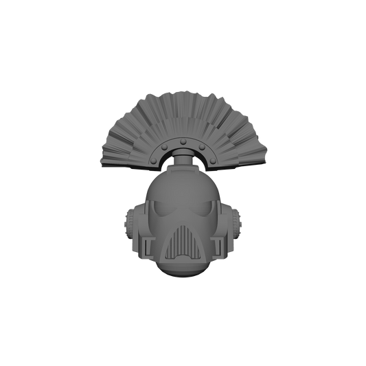 Space Marine S MKVII Helmet with Plume for 28mm Scale Loyalist Marine Miniatures Proxy