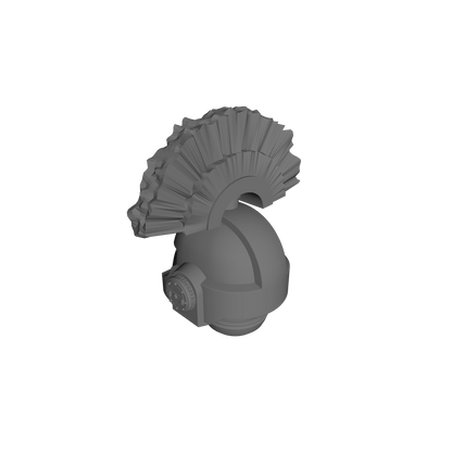 Space Marine S MKVII Helmet with Plume for 28mm Scale Loyalist Marine Miniatures Proxy