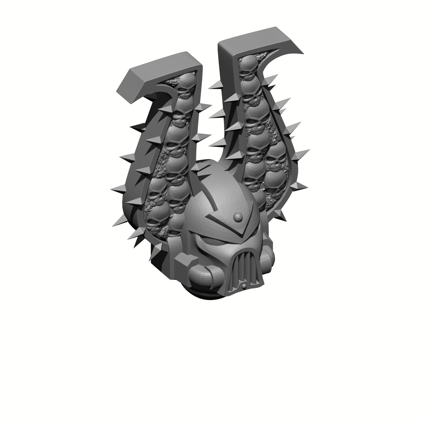 World Devourer Legions Blood Hunter Berzerker Skull Helmet Bits Heads for 28mm Scale Sci-fi Traitor Marines