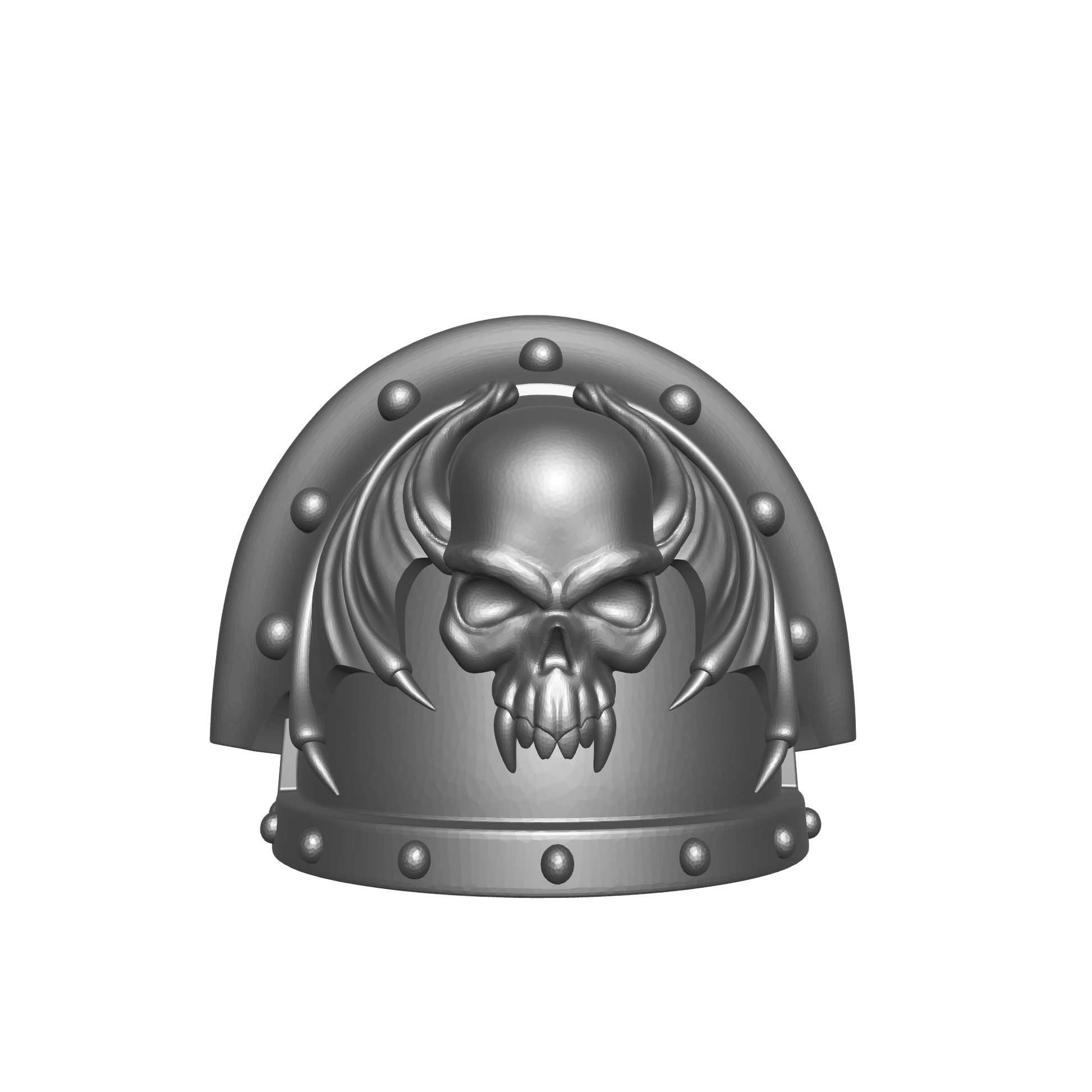 Night Lords Legion MKIII Shoulder Pad Full Sword Breaker Studded Double Rivets for 32mm Traitor Marines