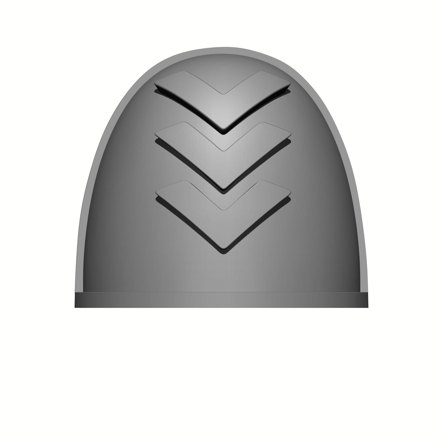 Retributors Chapter Qty: 10 3 Chevron MKIV Shoulder Pad Ver 01 for 28mm Scale Loyalist Marine Miniatures