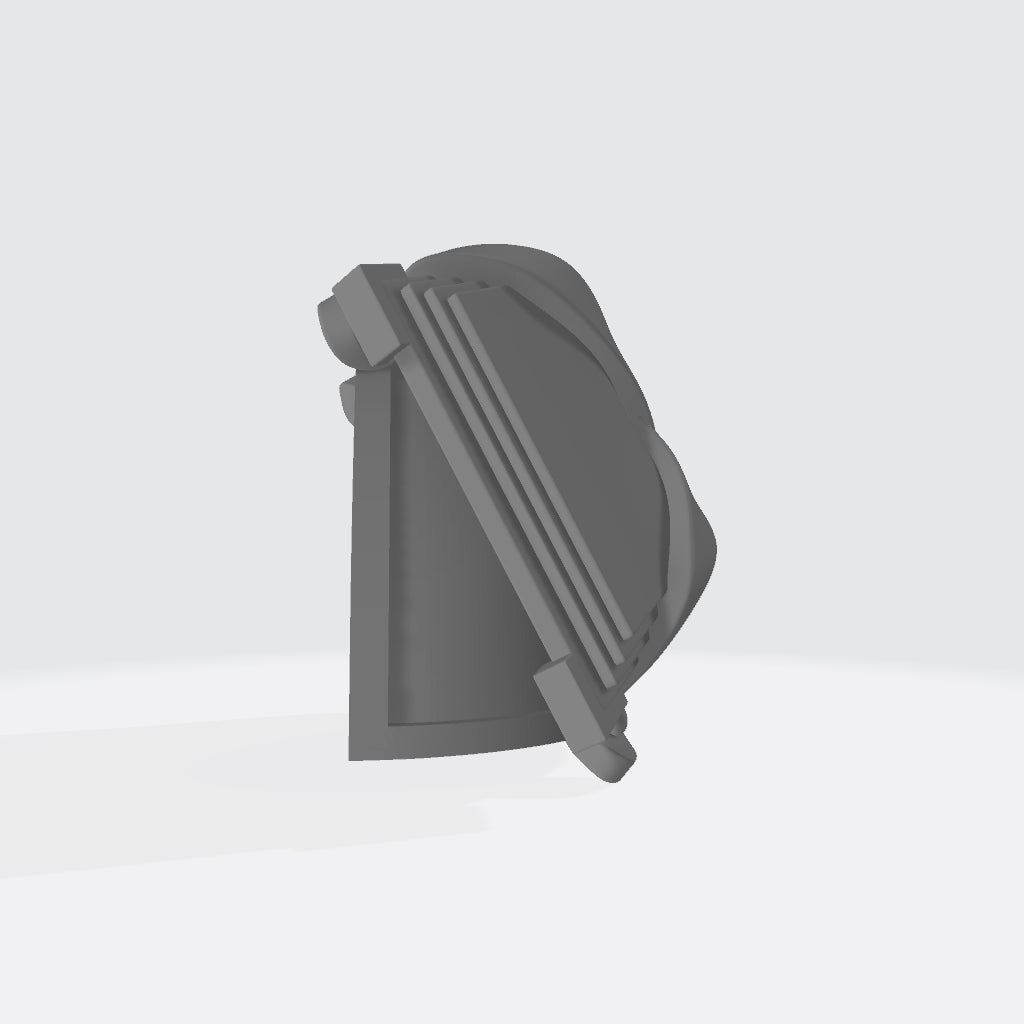 MKIV Shoulder Pad with Large Book Qty: 10 for 28mm Scale Marines Miniatures