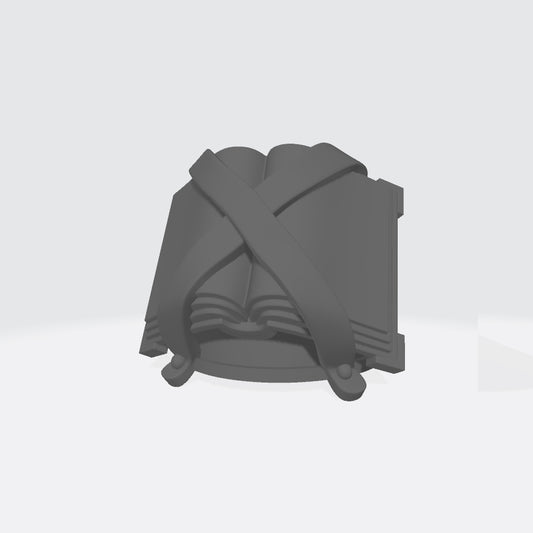 MKIV Shoulder Pad with Large Book Qty: 10 for 28mm Scale Marines Miniatures
