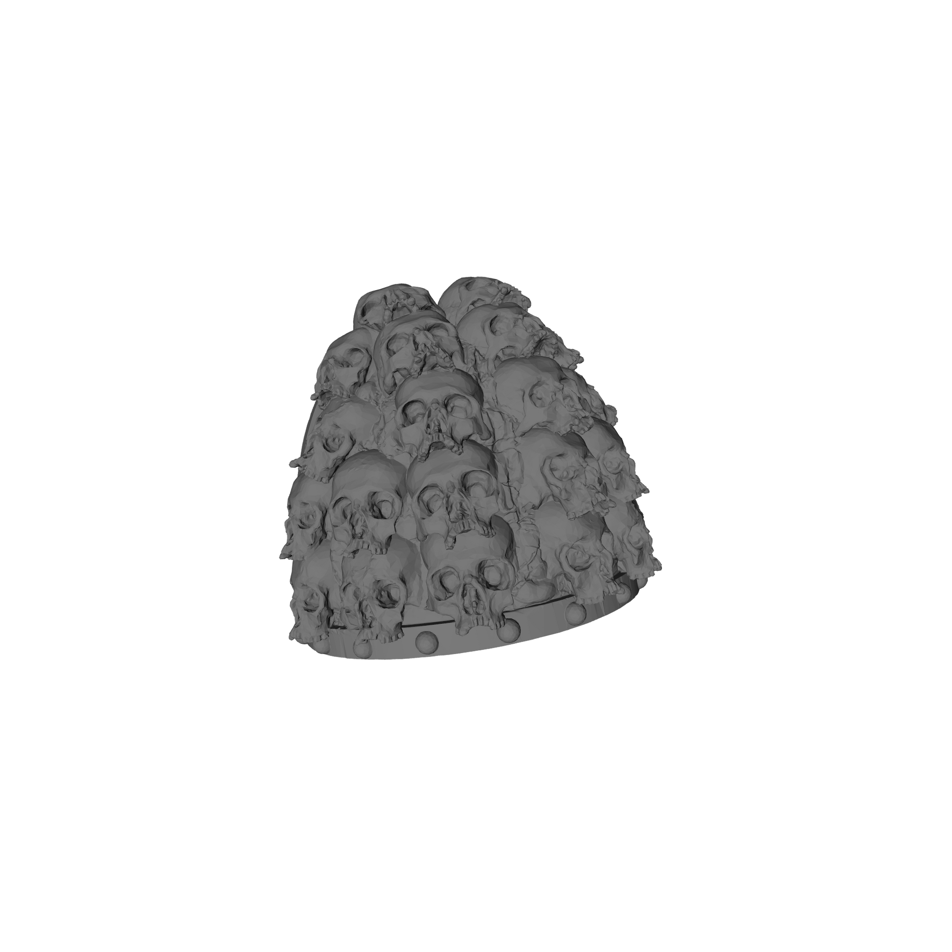MKVII Shoulder Pad with Large Skulls Qty: 10 for 28mm Scale Traitor Marine Miniatures Pauldrons