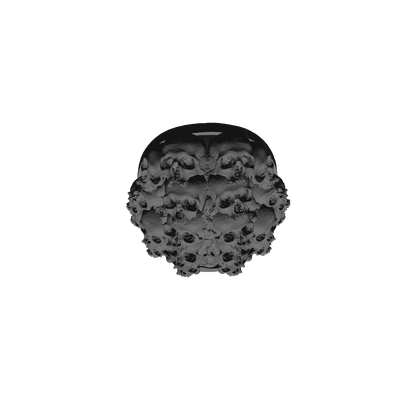 MKVII Shoulder Pad with Large Skulls Qty: 10 for 28mm Scale Traitor Marine Miniatures Pauldrons