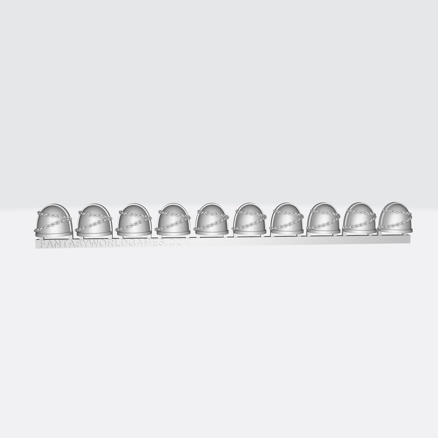 MKIV Shoulder Pad with Two Chains for 28mm Scale Battle Brother Marine Miniatures
