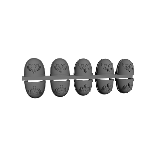 10x Blood Angels Legion Shoulder Pads MKIV T1-01 for 28mm Scale Loyalist Marine Miniatures Custom Pauldrons