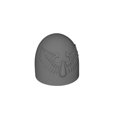 Blood Angels Legion Shoulder Pads MKVI T2-02 for 28mm Scale Loyalist Marine Miniatures Custom Pauldrons