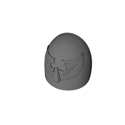 Blood Angels Legion Shoulder Pads MKVI T2-02 for 28mm Scale Loyalist Marine Miniatures Custom Pauldrons