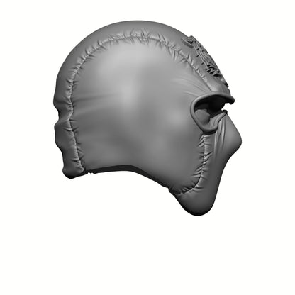 G.I. Joe Classified 6-inch Scale Ninja Head with Tiger Force Logo Head Swap Right Profile