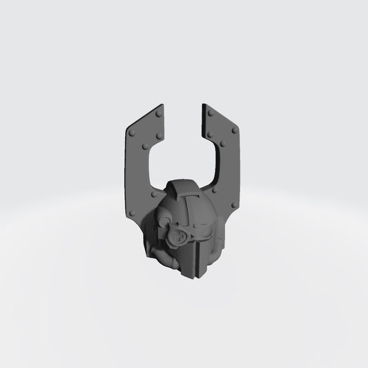 Hydra Shadow Warrior Order Type 3 Tactical Helmet with optic compatible with McFarlane Toys 7-inch armored action figures