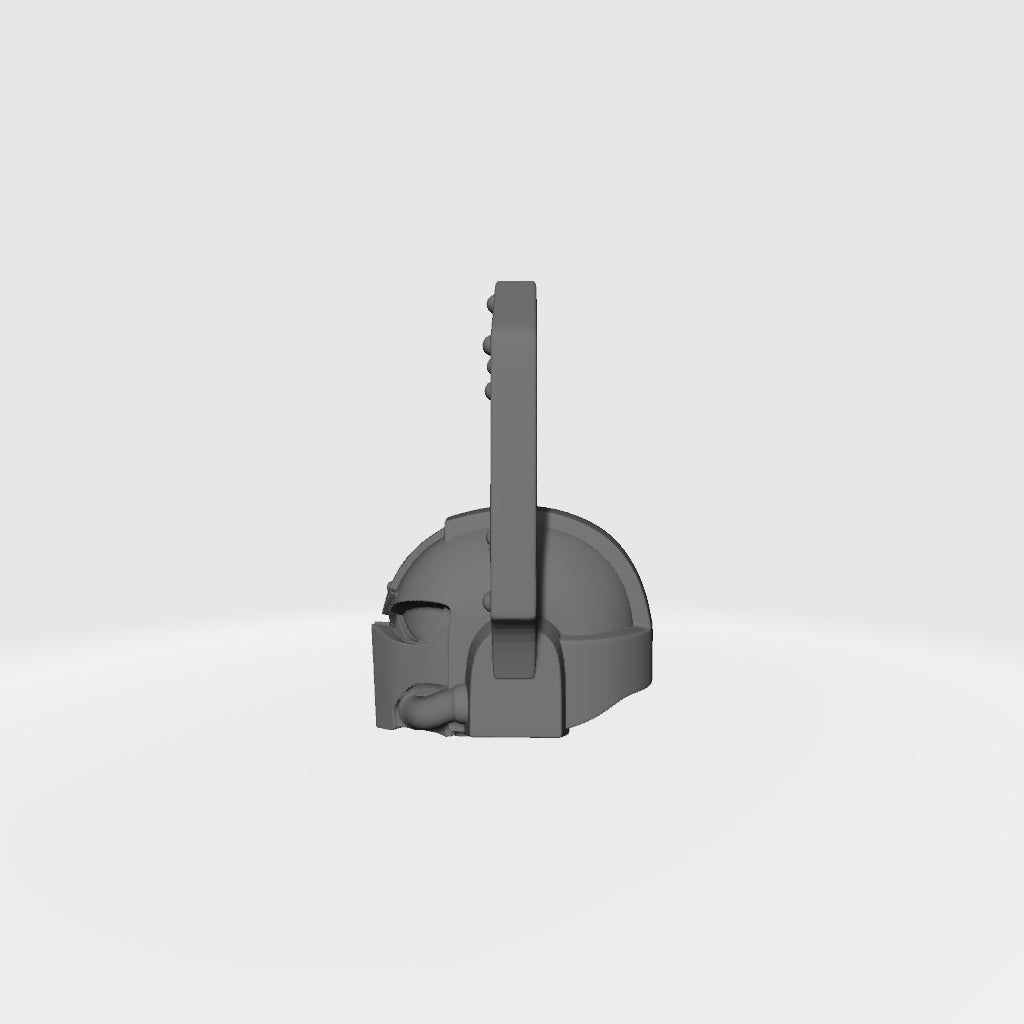 Hydra Shadow Warrior Order Type 3 Tactical Helmet with optic compatible with McFarlane Toys 7-inch armored action figures