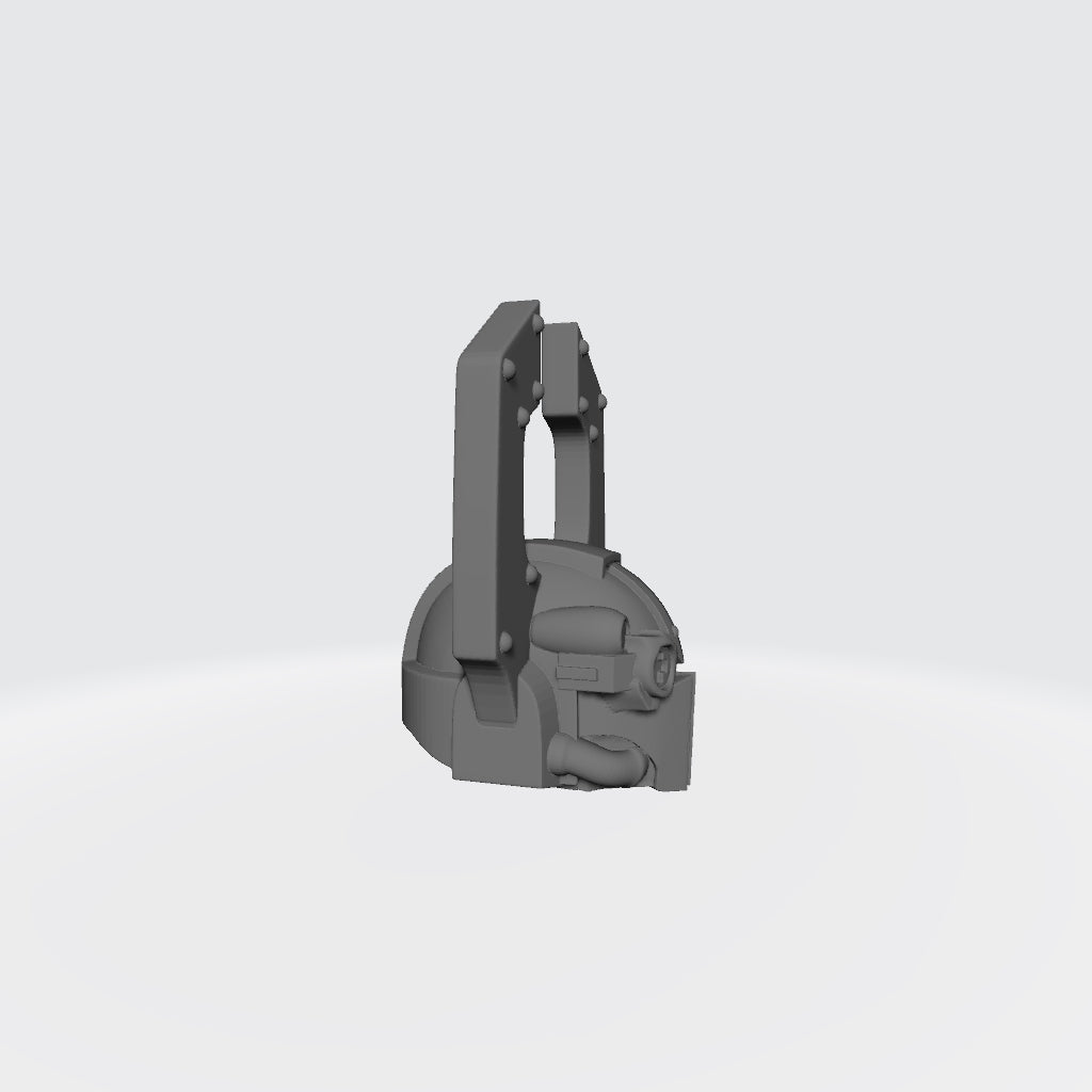 Hydra Shadow Warrior Order Type 3 Tactical Helmet with optic compatible with McFarlane Toys 7-inch armored action figures