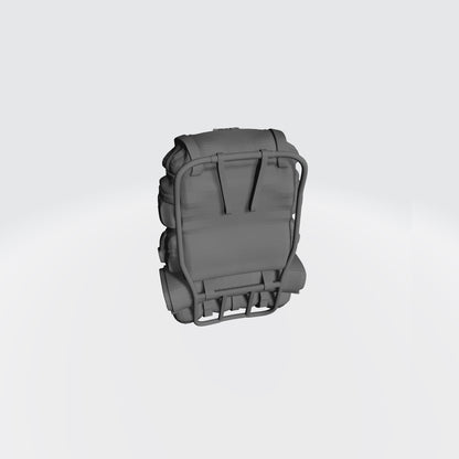 Traitor Legion Imperial Guard Wire frame Backpack with Chaos Star for 1/12 scale action figures