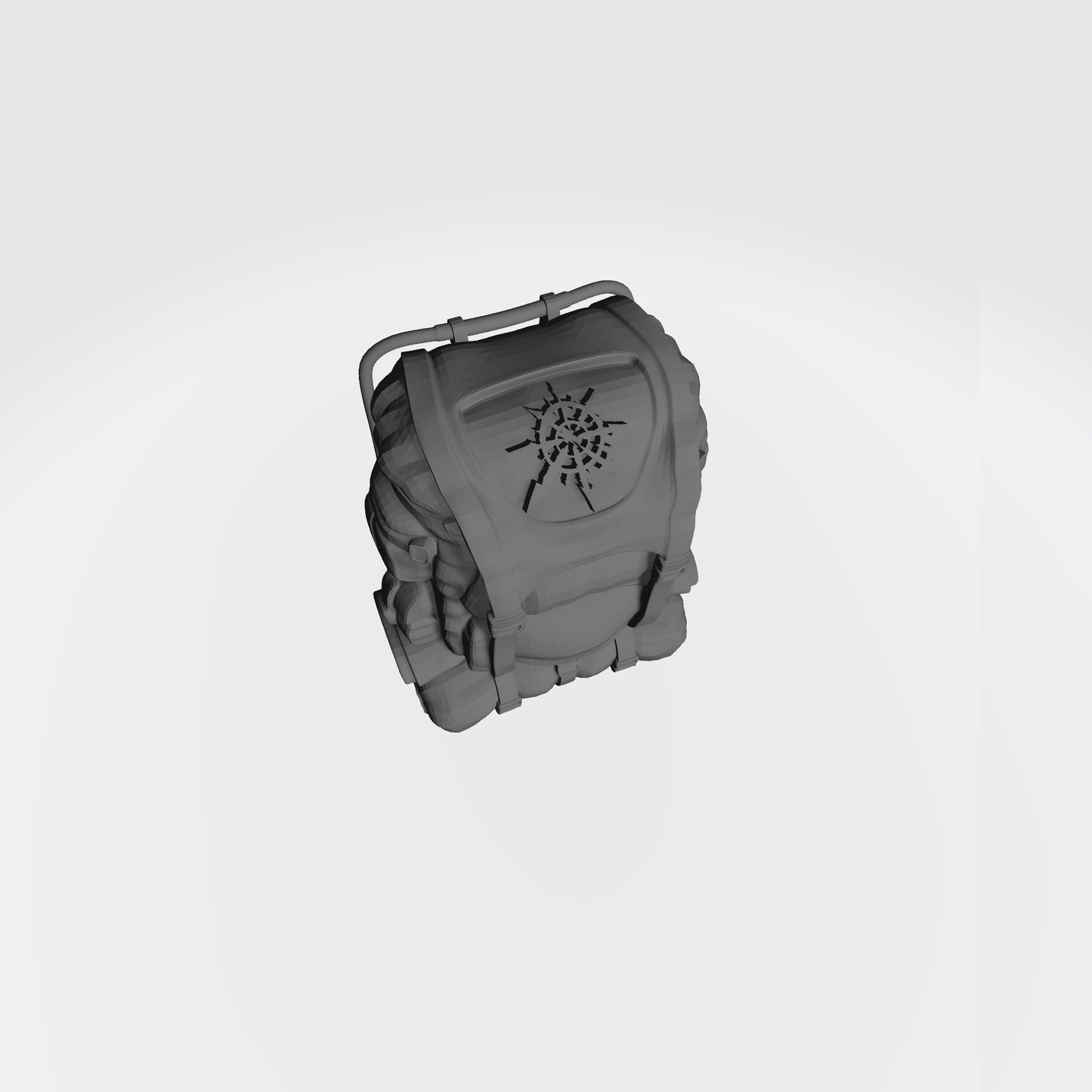 Traitor Legion Imperial Guard Wire frame Backpack with Chaos Star for 1/12 scale action figures