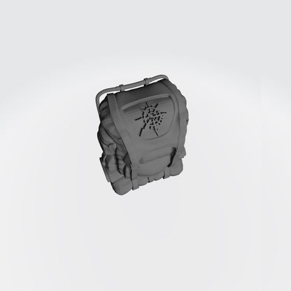 Traitor Legion Imperial Guard Wire frame Backpack with Chaos Star for 1/12 scale action figures