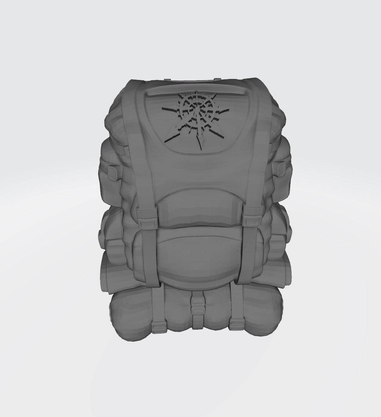 Traitor Legion Imperial Guard Wire frame Backpack with Chaos Star for 1/12 scale action figures