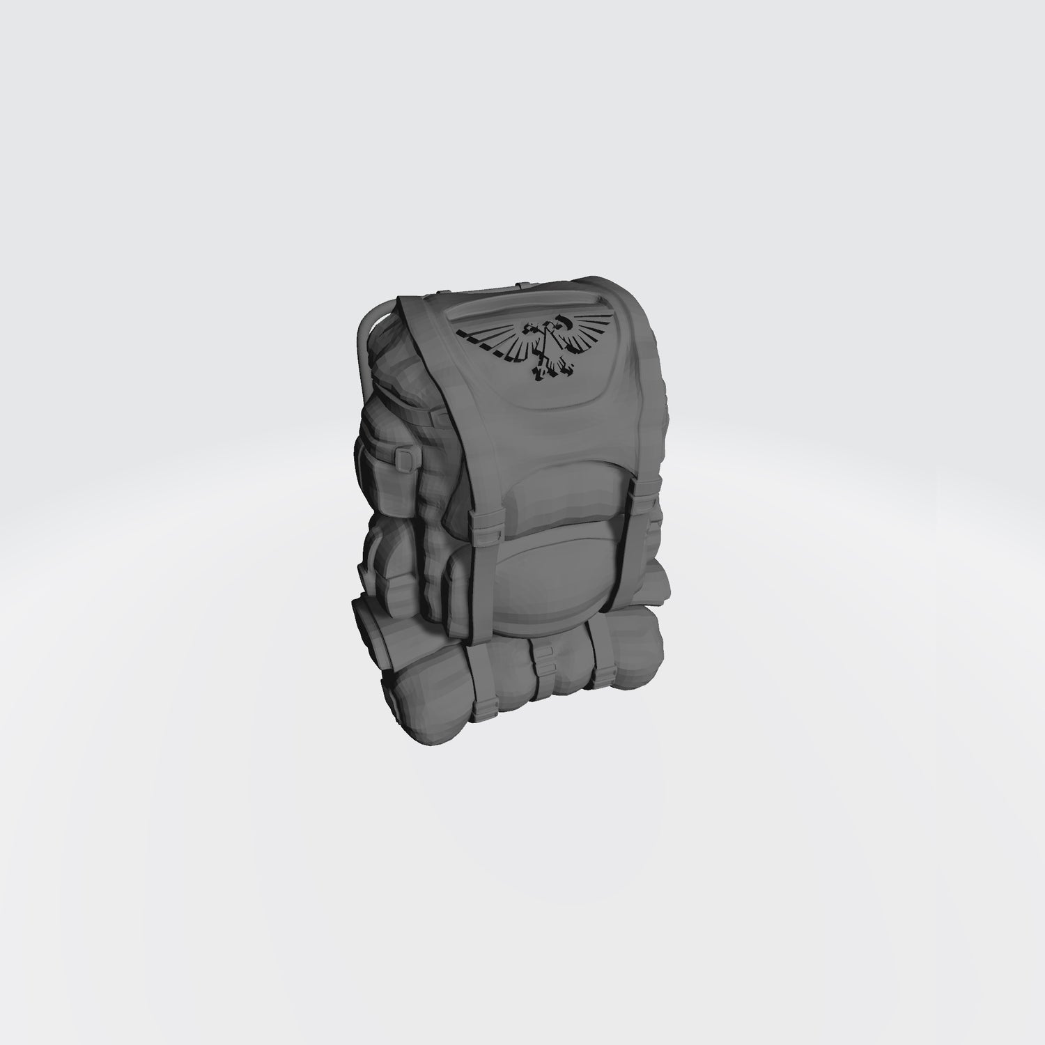 Imperial Guard Wire Frame Backpack with Eagle for 1/12 scale action figures Planetary Defense Forces