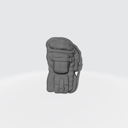 Imperial Guard Backpack w Aquila for 1/12 scale action figures