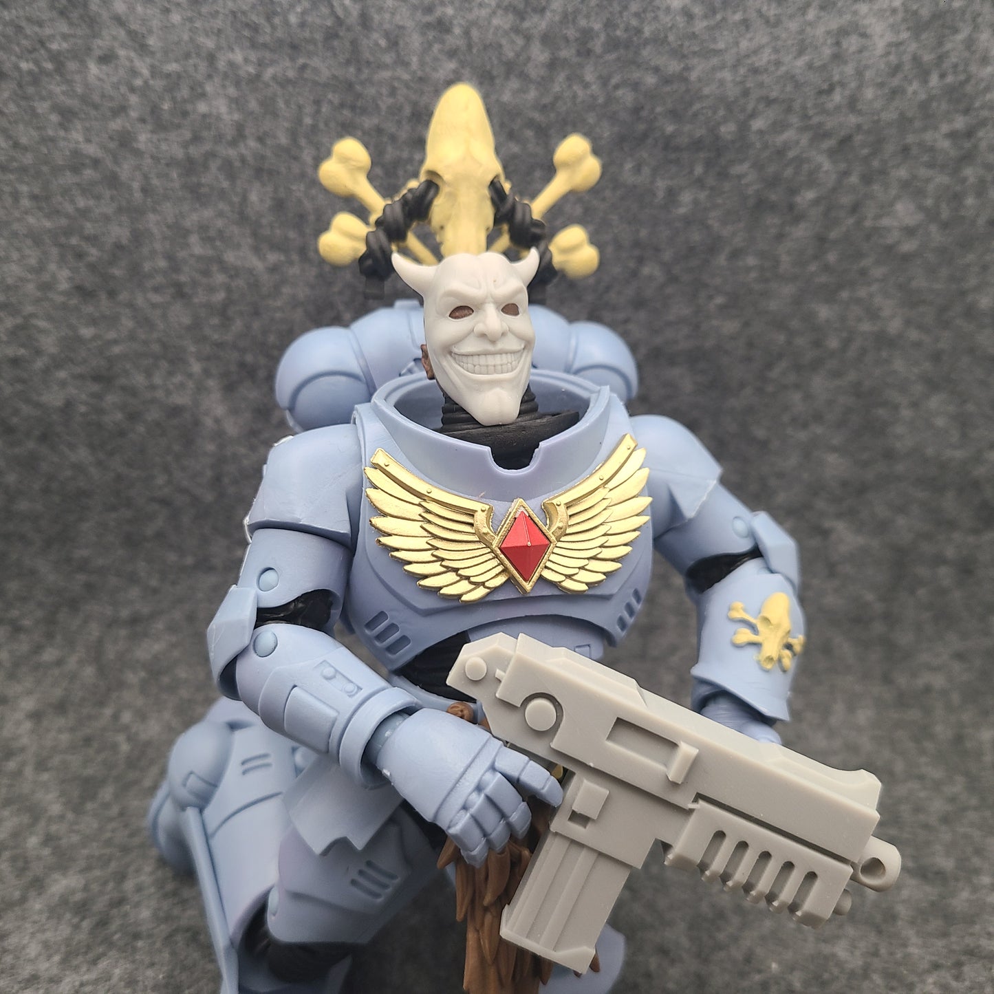 The Black Phone Grabber Mask for McFarlane Toys Action Figures Custom 1/12th Scale Part