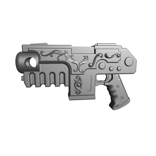 Heavy Bolt Pistol Artificer Pattern for McFarlane Toys Battle Brother Marine Action Figures Custom 1:12th Scale Parts