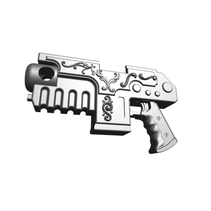Heavy Bolt Pistol Artificer Pattern for McFarlane Toys Battle Brother Marine Action Figures Custom 1:12th Scale Parts