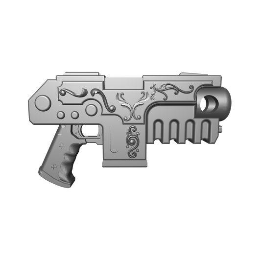 Heavy Bolt Pistol Artificer Pattern for McFarlane Toys Battle Brother Marine Action Figures Custom 1:12th Scale Parts