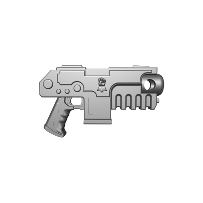 Imperial Fists Legion Heavy Bolt Pistol for McFarlane Toys Space Marine Action Figures Custom 1:12th Scale Parts
