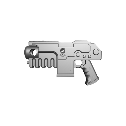 Imperial Fists Legion Heavy Bolt Pistol for McFarlane Toys Space Marine Action Figures Custom 1:12th Scale Parts