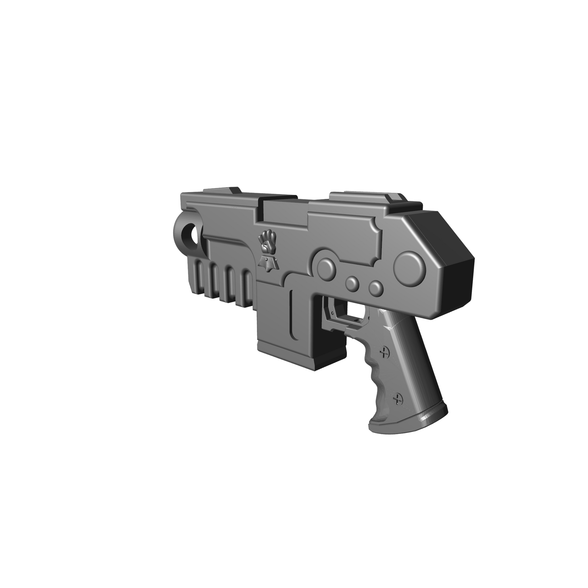 Imperial Fists Legion Heavy Bolt Pistol for McFarlane Toys Space Marine Action Figures Custom 1:12th Scale Parts