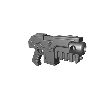 Imperial Fists Legion Heavy Bolt Pistol for McFarlane Toys Space Marine Action Figures Custom 1:12th Scale Parts