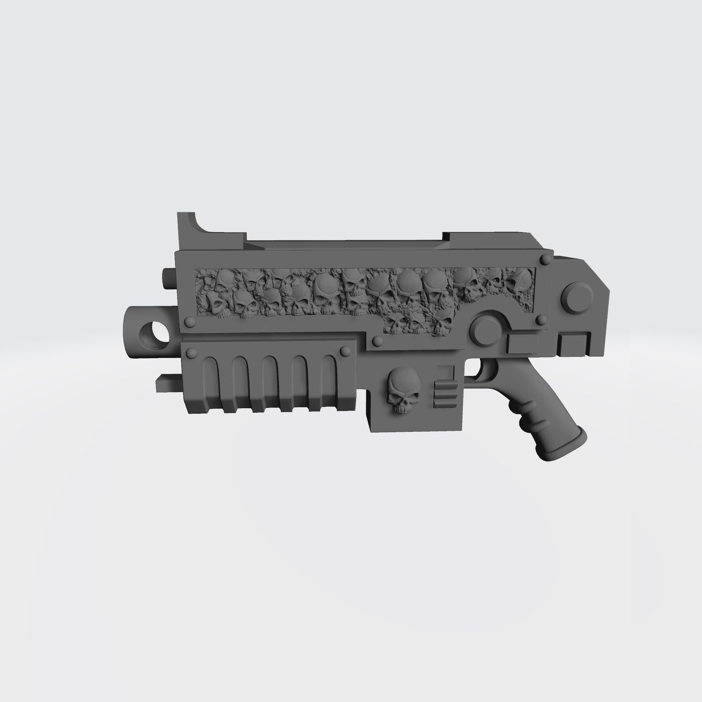Legion of the Damned Bolter with Skull inlay and Removable Magazine for McFarlane Toys Space Marine Action Figures