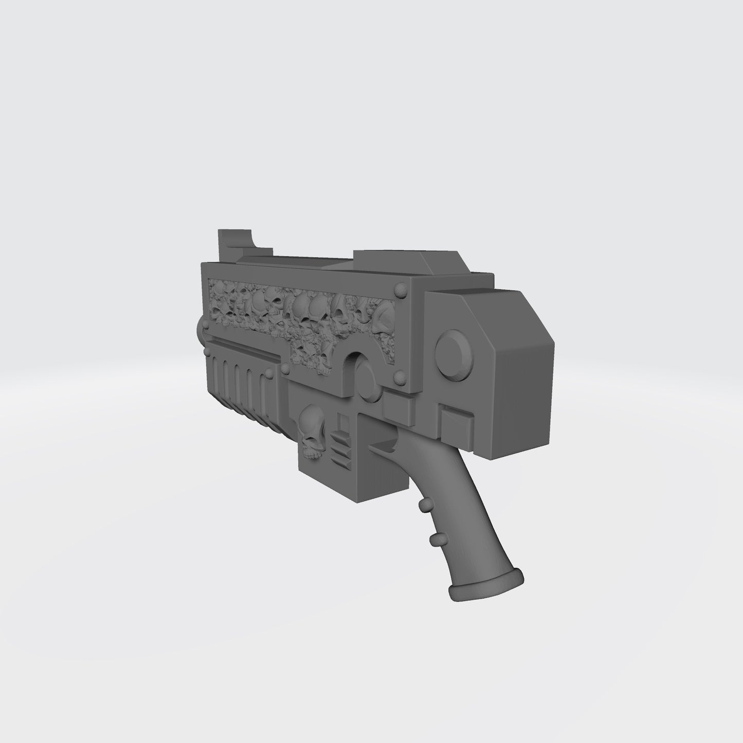 Legion of the Damned Bolter with Skull inlay and Removable Magazine for McFarlane Toys Space Marine Action Figures