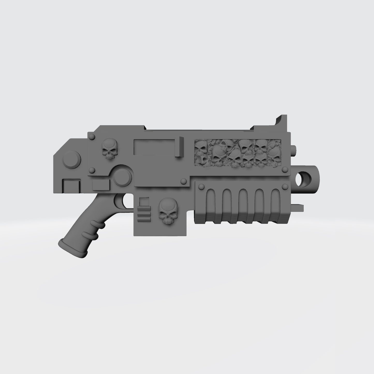 Legion of the Damned Bolter with Skull inlay and Removable Magazine for McFarlane Toys Space Marine Action Figures